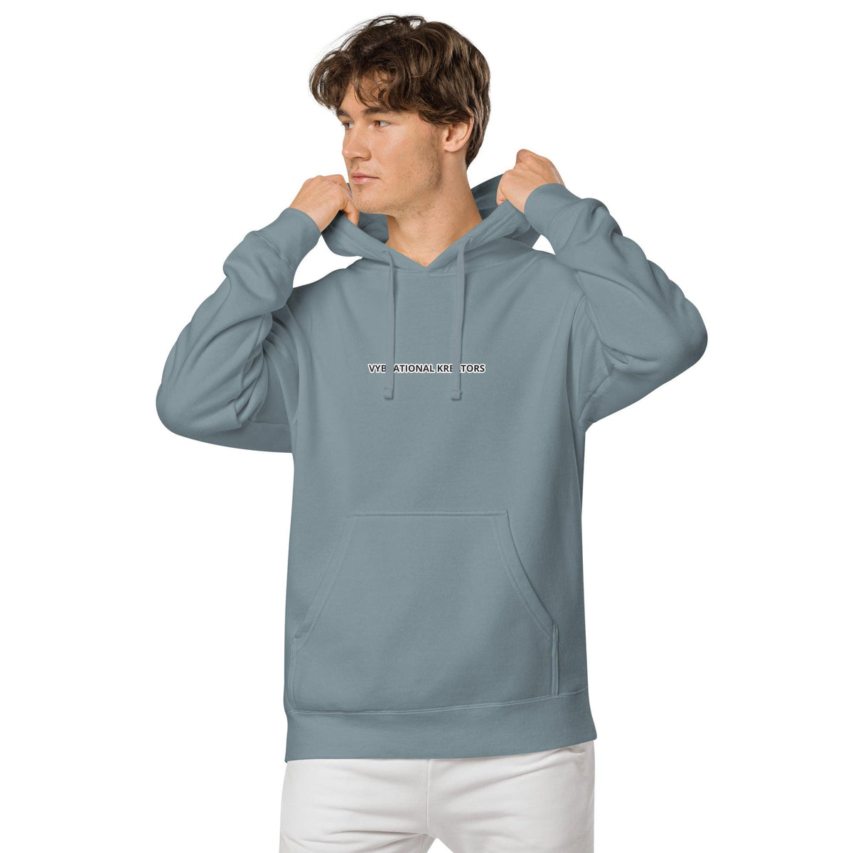 VK pigment-dyed hoodie - VYBRATIONAL KREATORS®