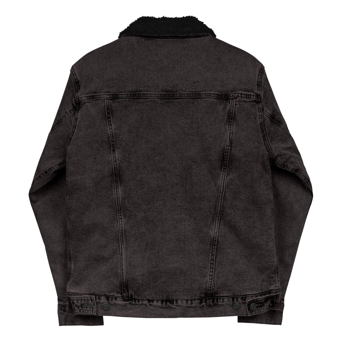 Men's denim sherpa jacket - VYBRATIONAL KREATORS®