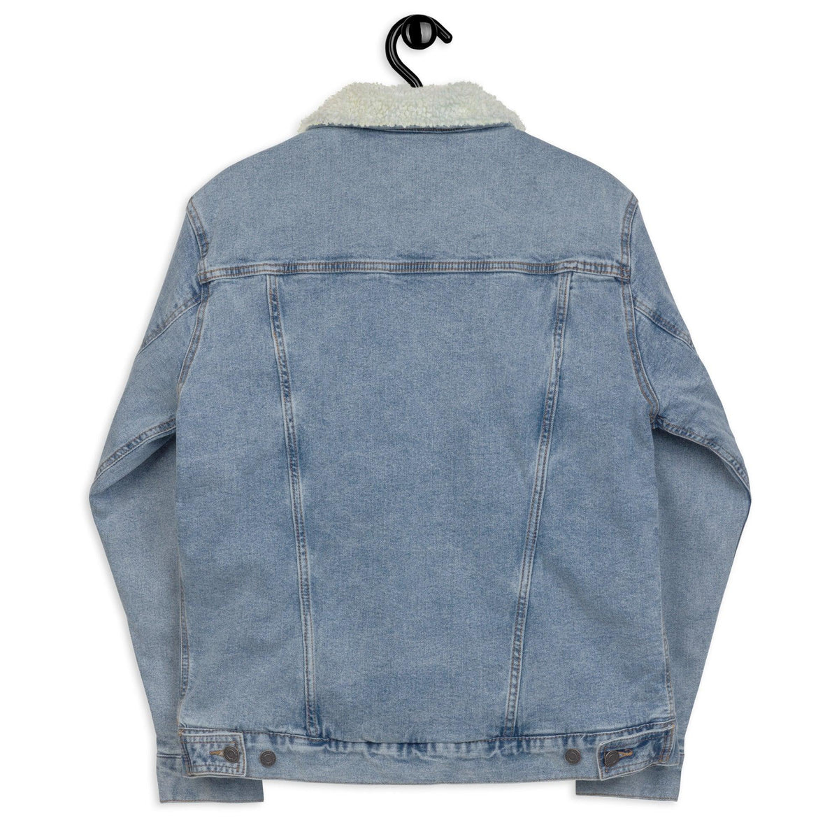 Men's denim sherpa jacket - VYBRATIONAL KREATORS®
