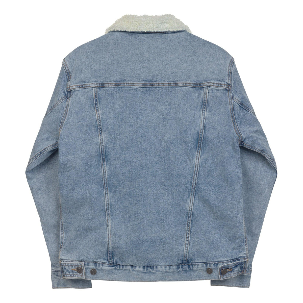 Men's denim sherpa jacket - VYBRATIONAL KREATORS®