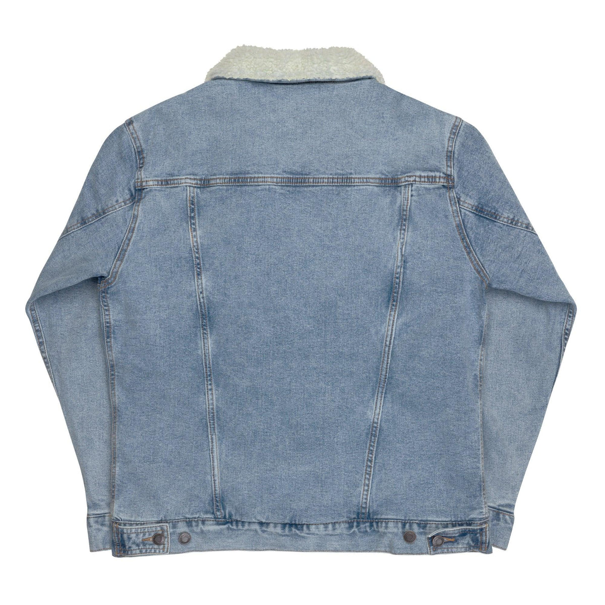 Men's denim sherpa jacket - VYBRATIONAL KREATORS®