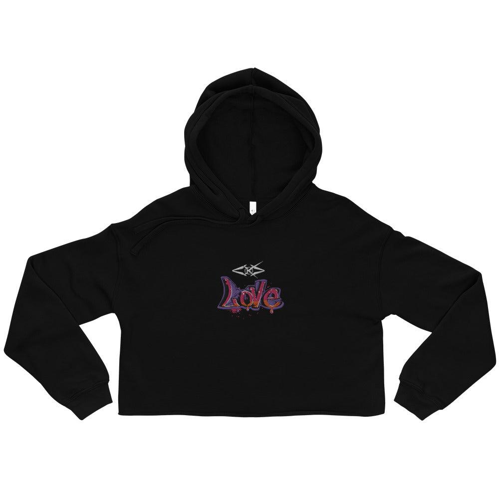 Love Crop Hoodie - VYBRATIONAL KREATORS®