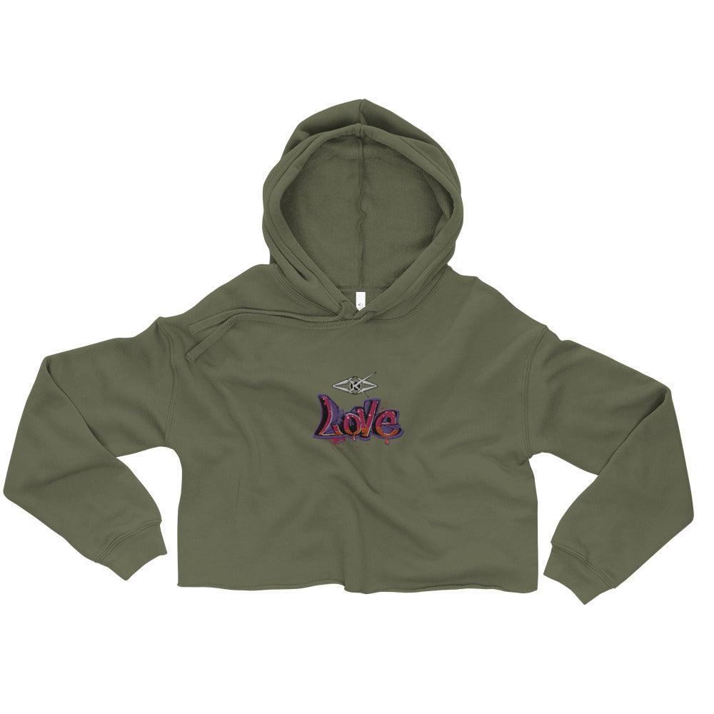 Love Crop Hoodie - VYBRATIONAL KREATORS®