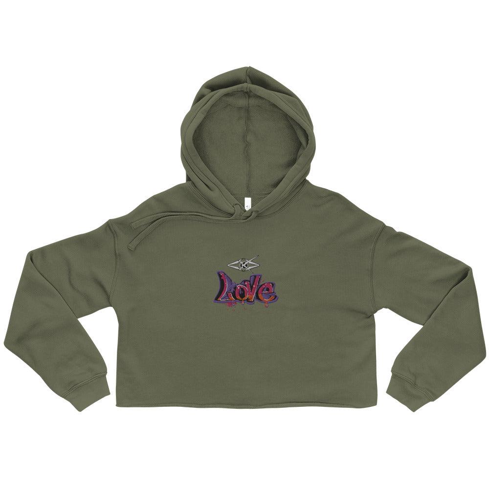 Love Crop Hoodie - VYBRATIONAL KREATORS®