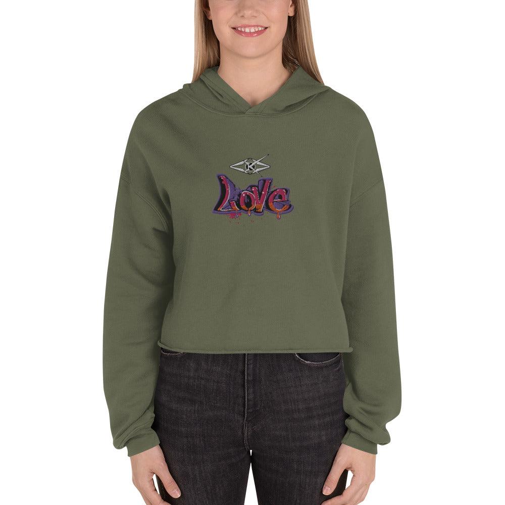 Love Crop Hoodie - VYBRATIONAL KREATORS®