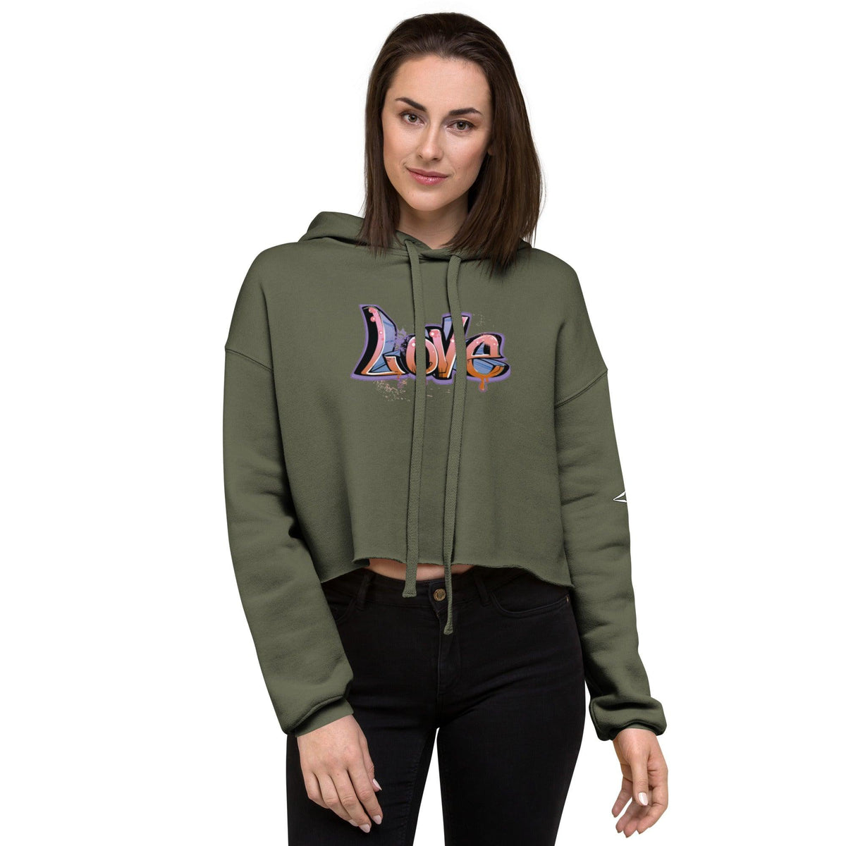 LOVE Crop Hoodie - VYBRATIONAL KREATORS®