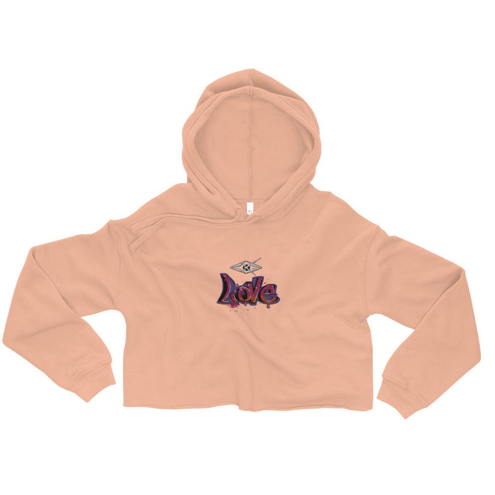 Love Crop Hoodie - VYBRATIONAL KREATORS®