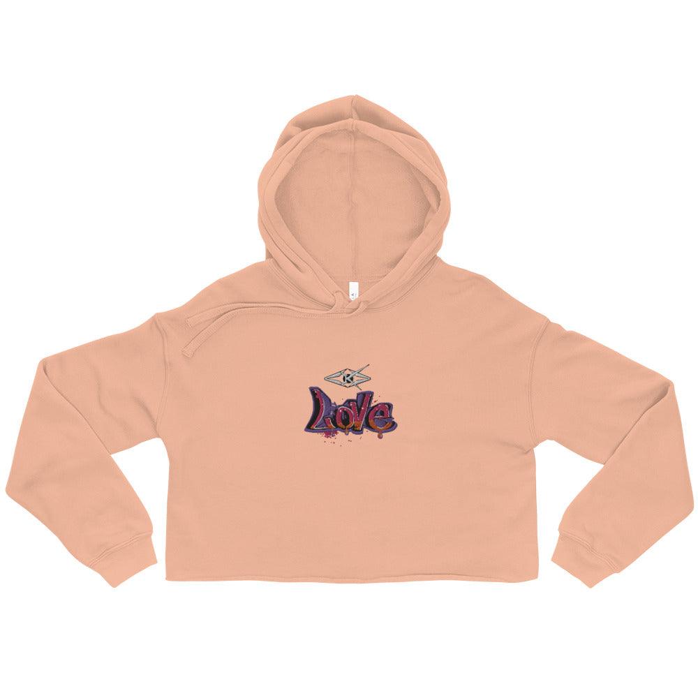 Love Crop Hoodie - VYBRATIONAL KREATORS®