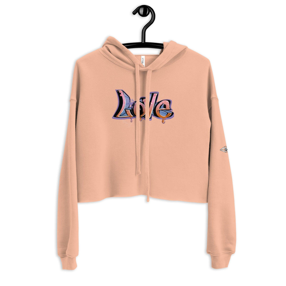 LOVE Crop Hoodie - VYBRATIONAL KREATORS®