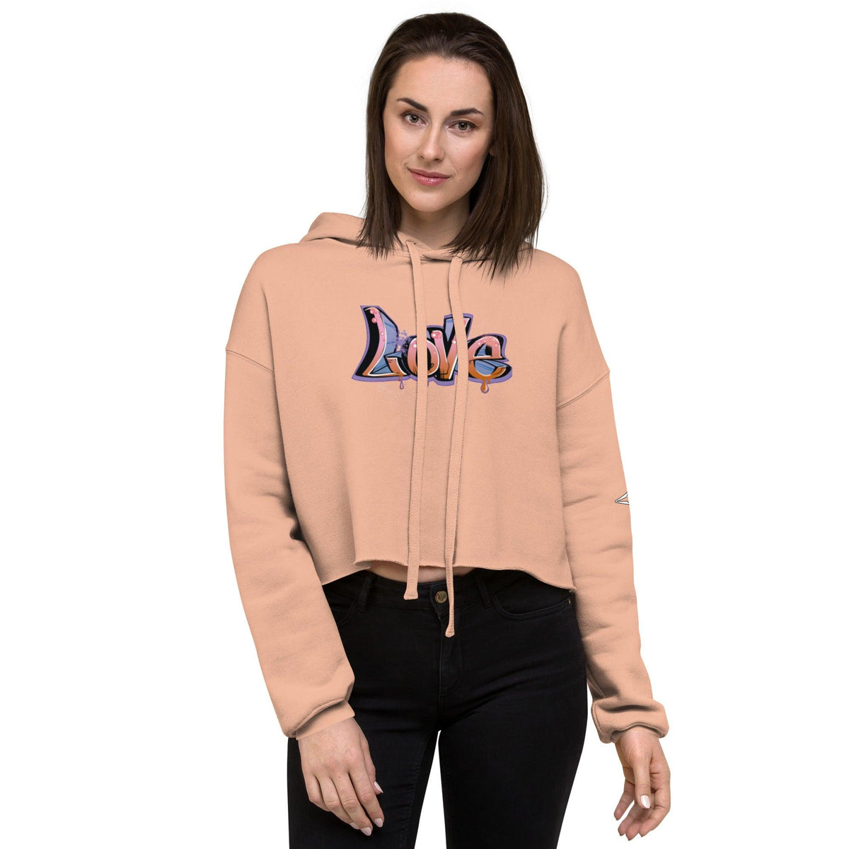 LOVE Crop Hoodie - VYBRATIONAL KREATORS®