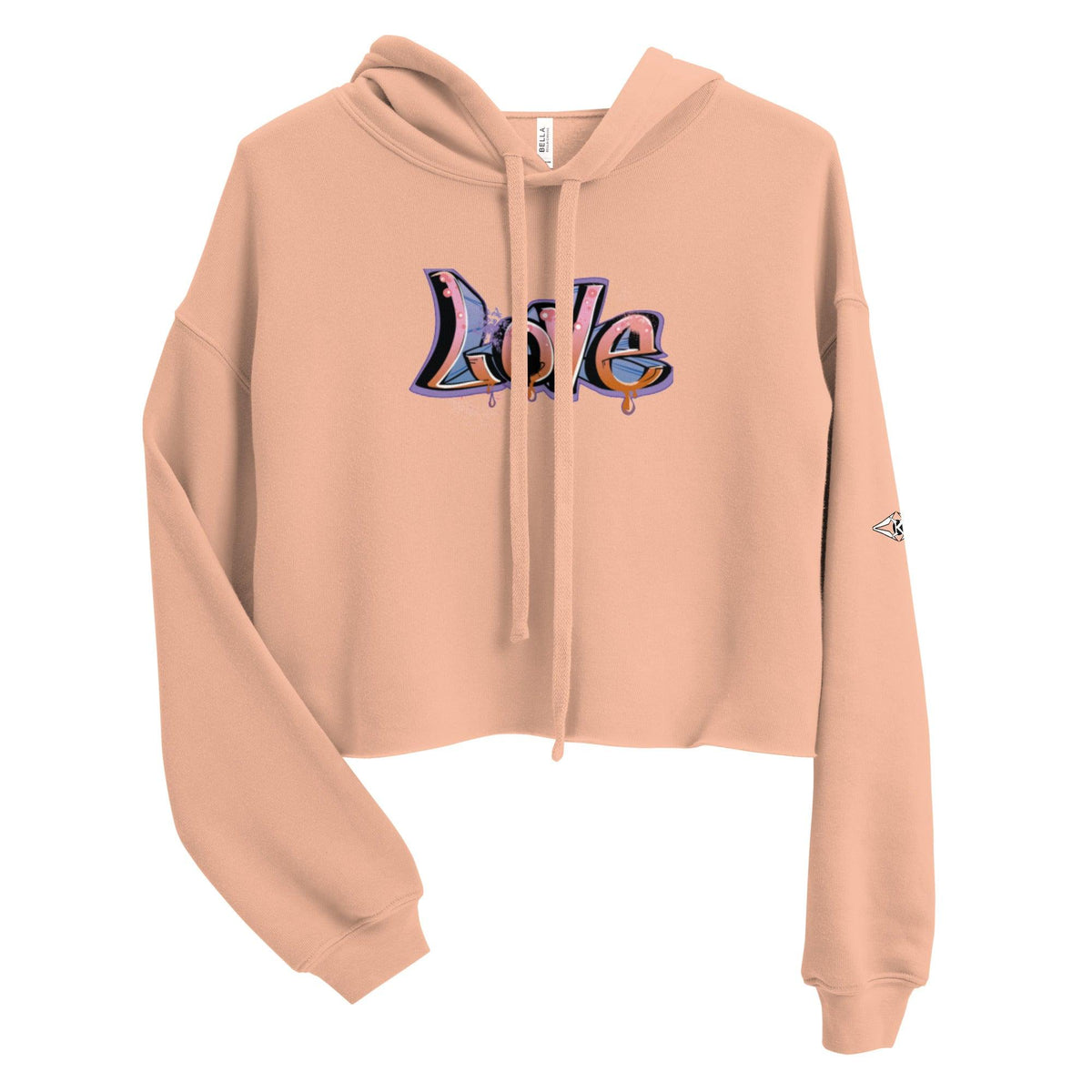LOVE Crop Hoodie - VYBRATIONAL KREATORS®