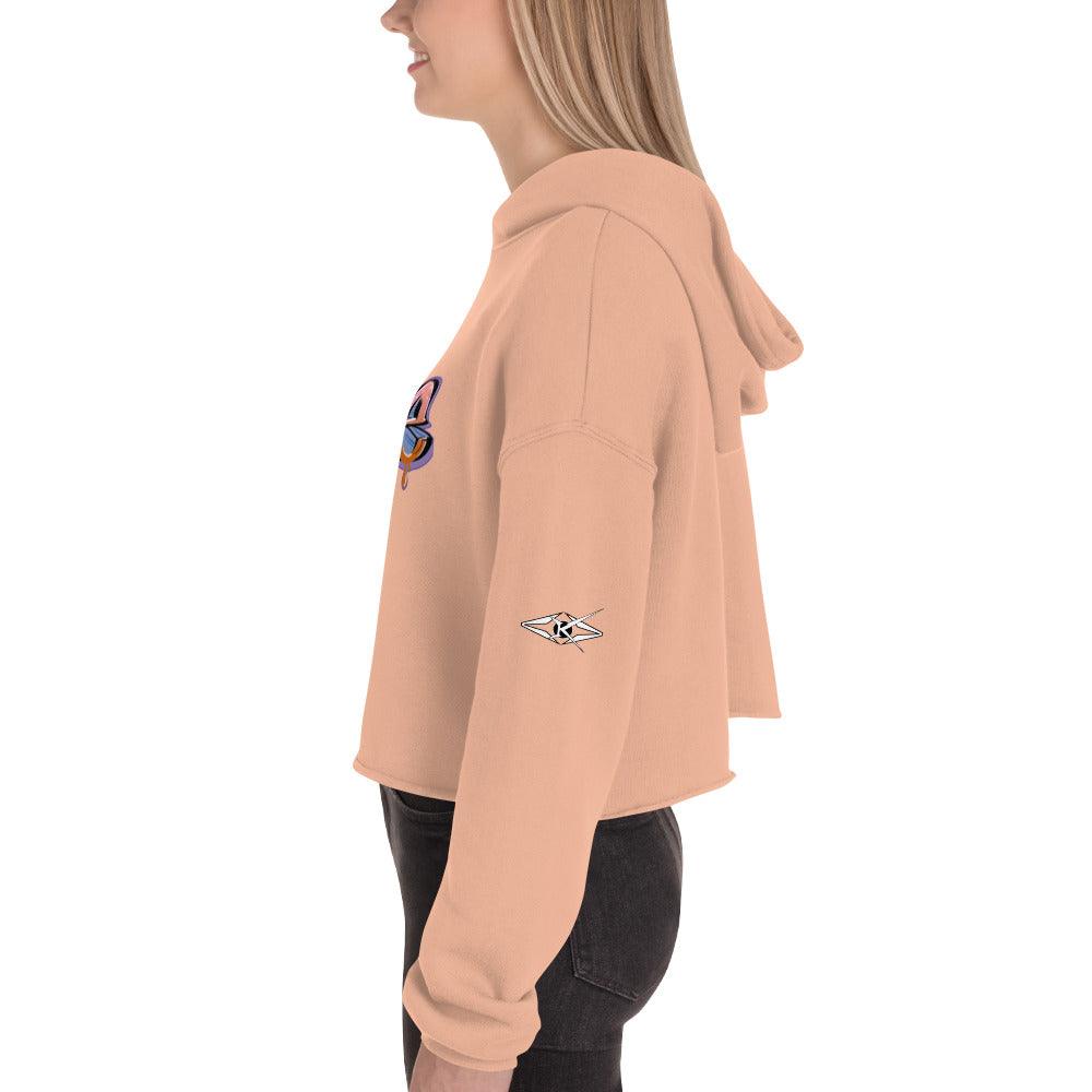 LOVE Crop Hoodie - VYBRATIONAL KREATORS®