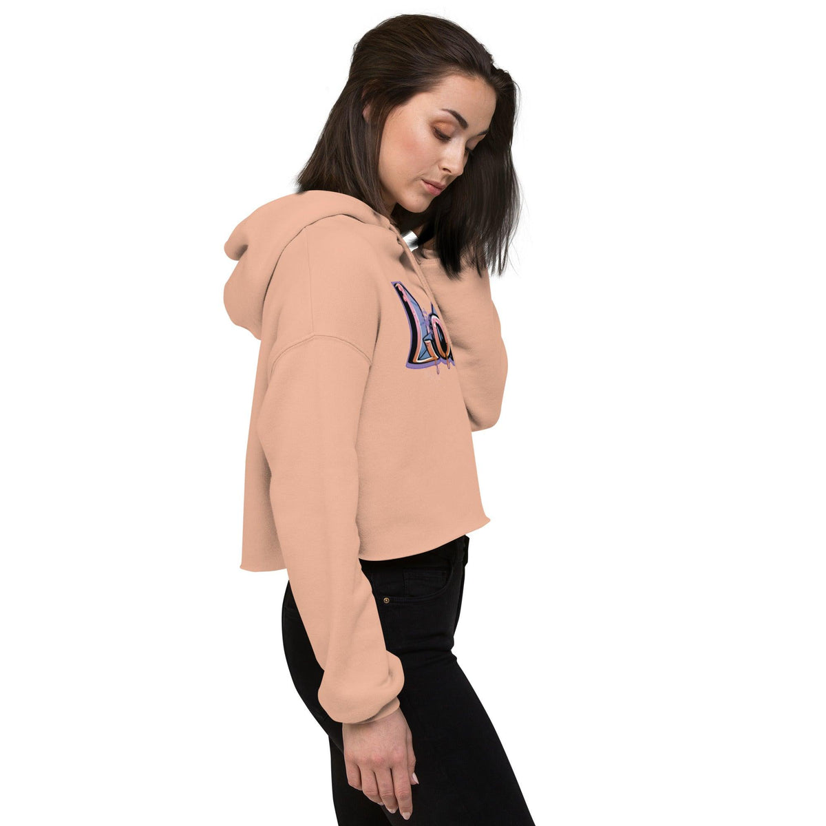 LOVE Crop Hoodie - VYBRATIONAL KREATORS®