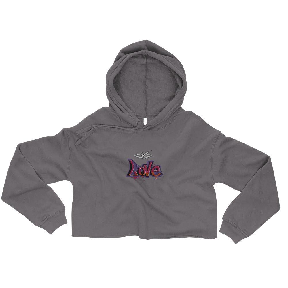 Love Crop Hoodie - VYBRATIONAL KREATORS®