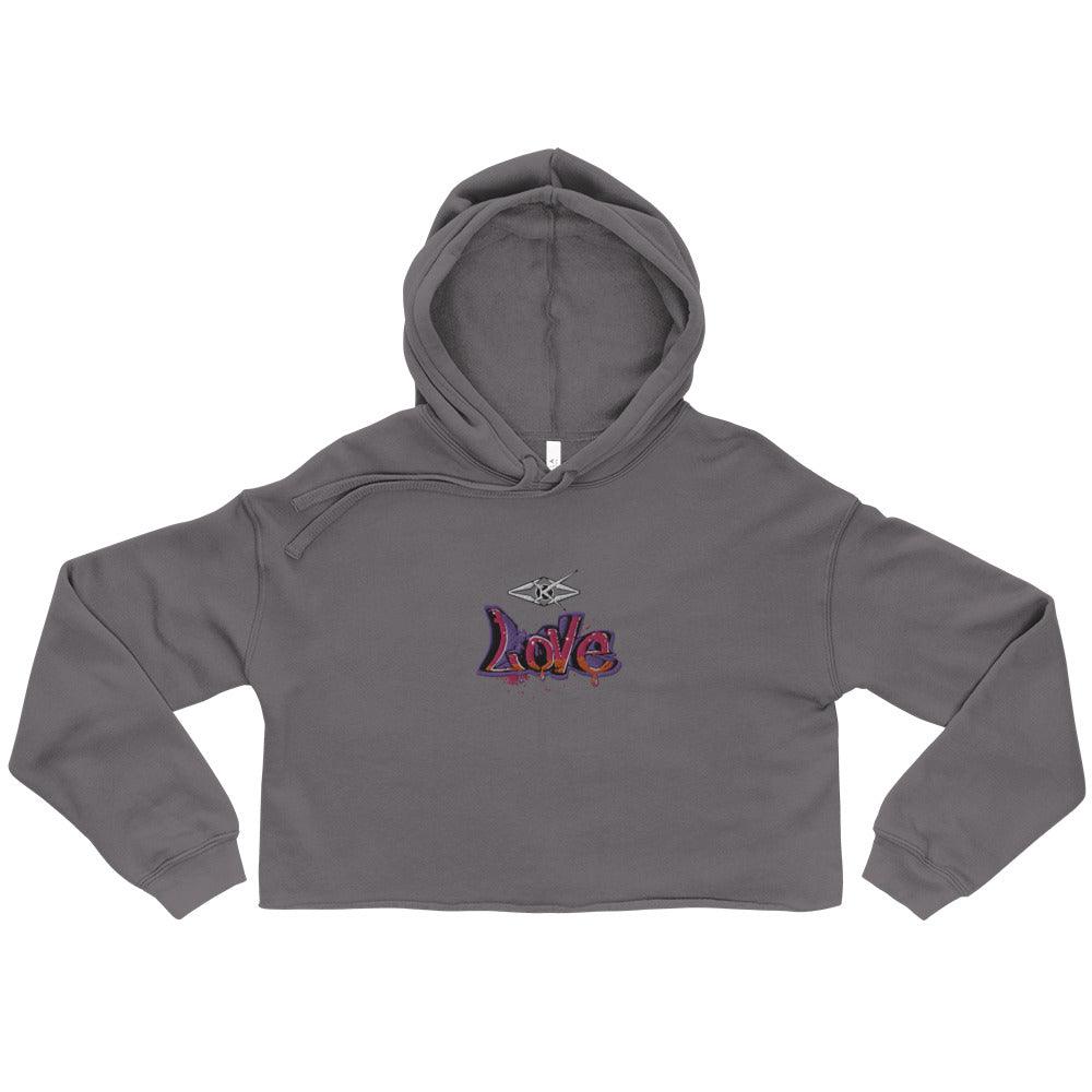 Love Crop Hoodie - VYBRATIONAL KREATORS®