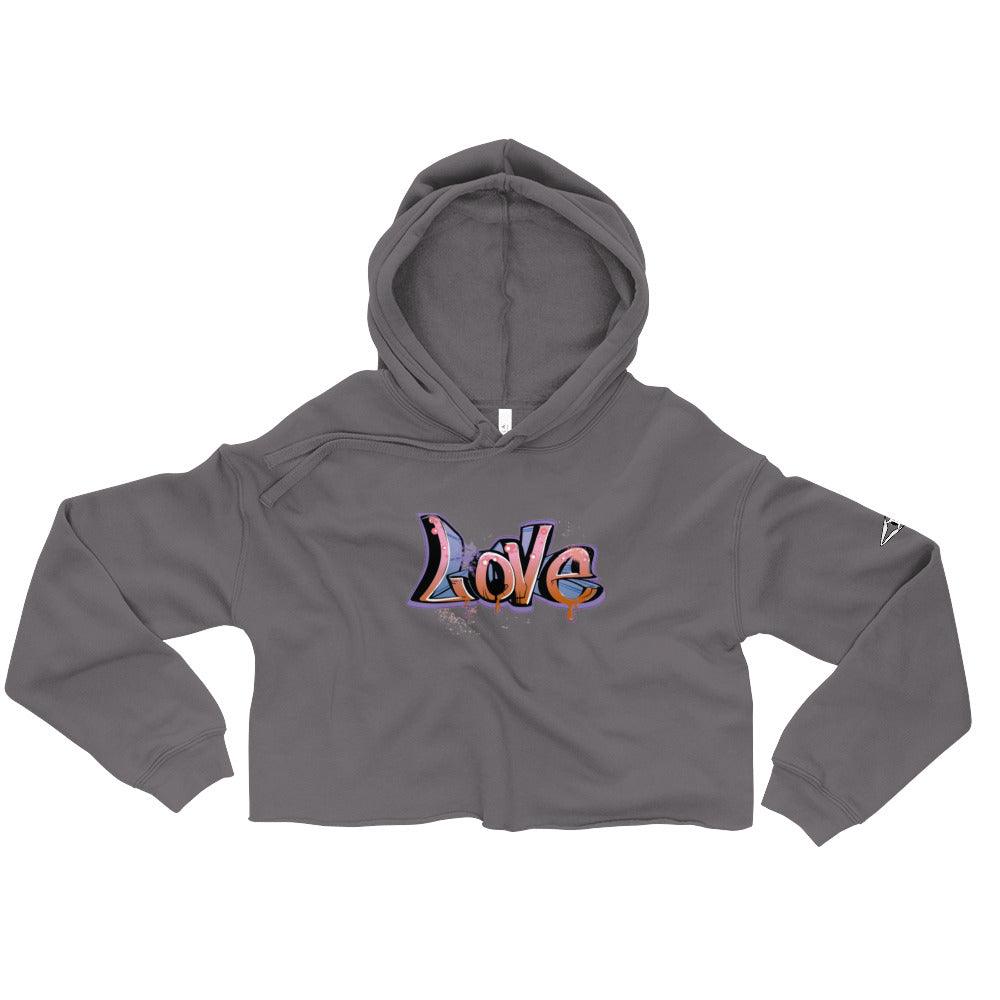 LOVE Crop Hoodie - VYBRATIONAL KREATORS®