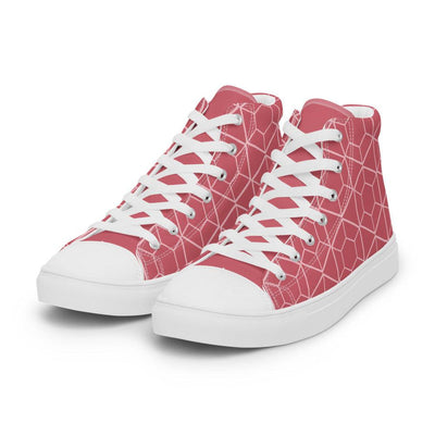 Women’s Pink VYB 22shigh top canvas shoes - VYBRATIONAL KREATORS®