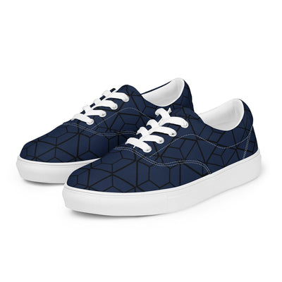 Women’s lace-up Navy shoes - VYBRATIONAL KREATORS®