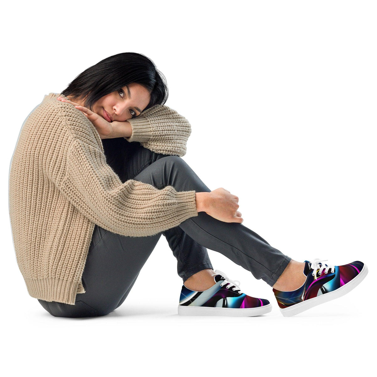 Women’s lace-up premium shoes - VYBRATIONAL KREATORS®