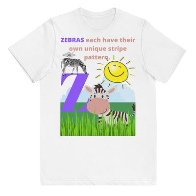 Youth jersey Alphabet Z t-shirt - VYBRATIONAL KREATORS®